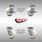Service Caster 5 Inch Stainless Steel Nylon Caster Set with Roll Bearings 4 Swivel Lock 2 Brake SCC-SS30S520-NYR-TLB-BSL-2-BSL-2 - alternate 1